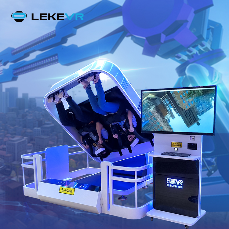 LEKE VR Themenpark 720-Grad-Ansicht Achterbahn-Simulator 360 VR Maschine